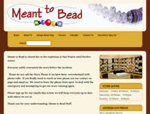 Tablet Screenshot of meant-to-bead.com